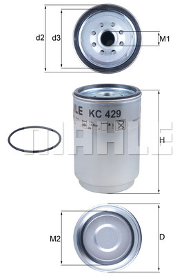 Топливный фильтр MANN-FILTER арт. KC429D