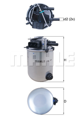 Топливный фильтр KNECHT KL909