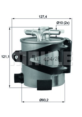 Топливный фильтр WIX FILTERS арт. KLH 44/25