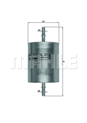 Фильтр топливный Ford Transit 2.3 16V 06-14/Mondeo 1.8-3.0 00-07 DENCKERMANN арт. KL409