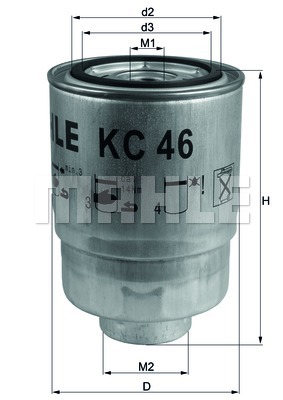 Топливный фильтр DELPHI арт. KC 46