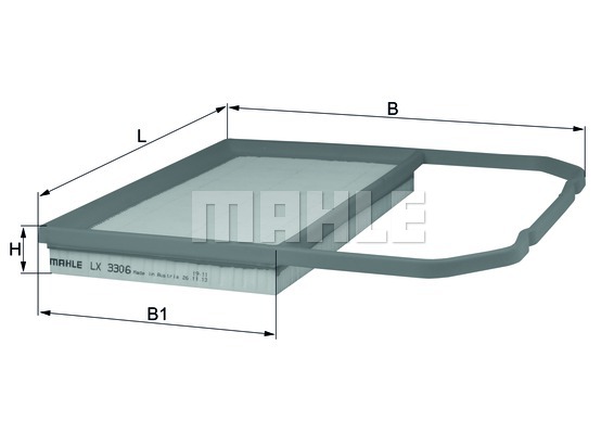 Воздушный фильтр BLUE PRINT арт. LX 3306