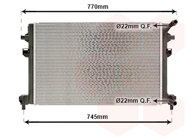 Радиатор охлаждения двигателя AVA QUALITY COOLING арт. 03012707