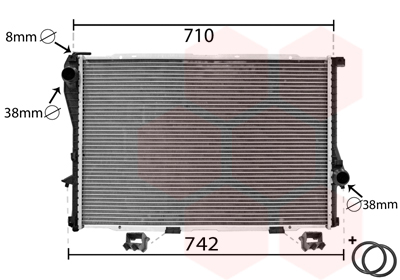 Радиатор охлаждения двигателя MAHLE арт. 06002233