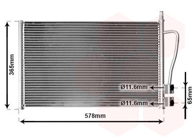 Радиатор кондиционера AVA QUALITY COOLING арт. 18005328