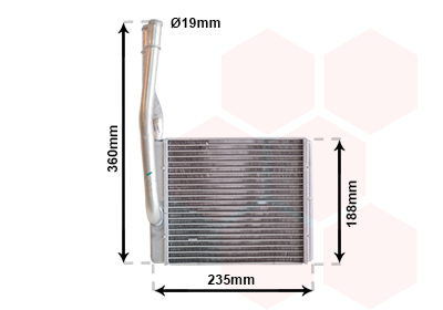 Радиатор печки AVA QUALITY COOLING арт. 18006272