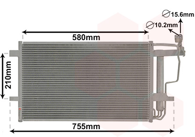 Радиатор кондиционера NISSENS арт. 27005242