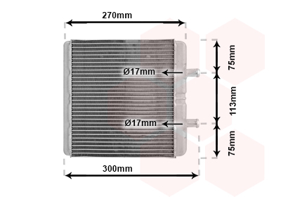 Радиатор печки AVA QUALITY COOLING арт. 28006048