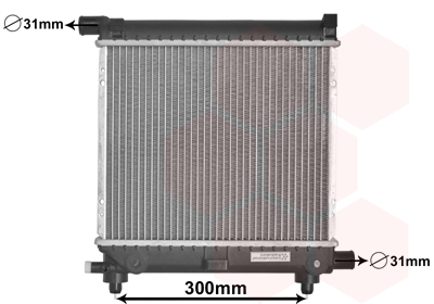 Радиатор охлаждения двигателя NISSENS арт. 30002039