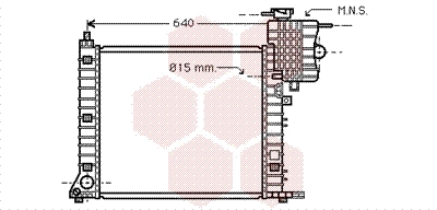 Радиатор охлаждения двигателя NISSENS арт. 30002264