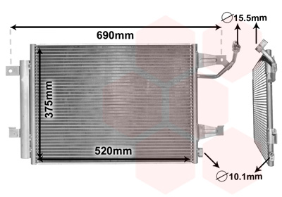 Радиатор кондиционера NISSENS арт. 32005177