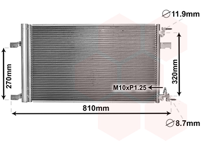 Радиатор кондиционера NRF арт. 37005499