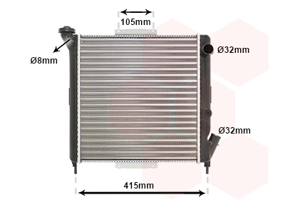 Радиатор охлаждения двигателя BREMI арт. 43002063