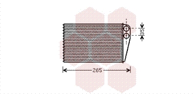 Радиатор печки NRF арт. 43006354
