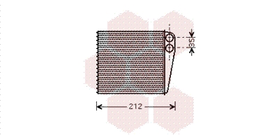Радиатор печки NRF арт. 43006396