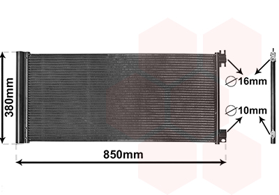 Радиатор кондиционера THERMOTEC арт. 43015702