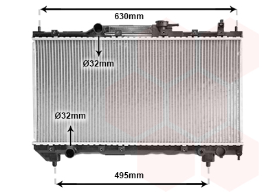 Радиатор охлаждения двигателя NRF арт. 53002237
