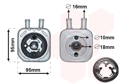 Радиатор масляный AVA QUALITY COOLING арт. 58003086