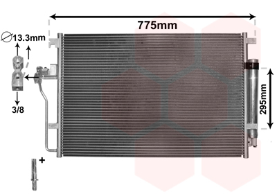 Радиатор кондиционера MERCEDES-BENZ арт. 58005277