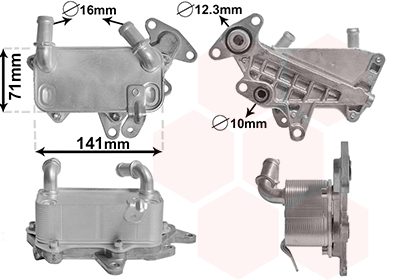 Радіатор масляний VW Passat 1.4-3.6/1.6-2.0TDI 05-10/ Skoda Octavia 1.6-2.0TDI 04-13 (теплообмінник) NRF арт. 58013705