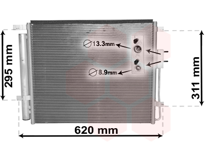 Радиатор кондиционера AVA QUALITY COOLING арт. 82005343