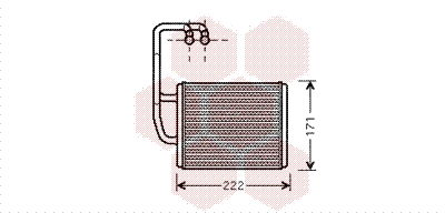 Радиатор печки NRF арт. 83006076