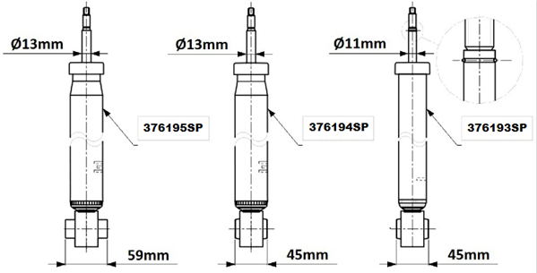 Амортизатор KAVO PARTS арт. 376193SP