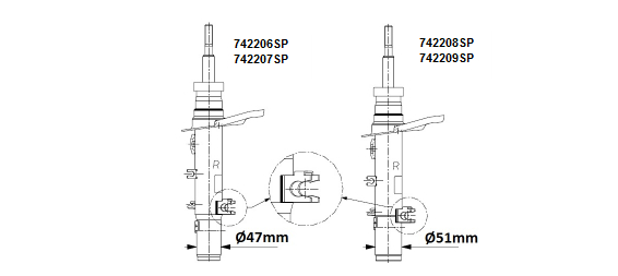 Амортизатор підвіски BILSTEIN арт. 742206SP