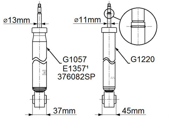Амортизатор задний SACHS арт. G1220