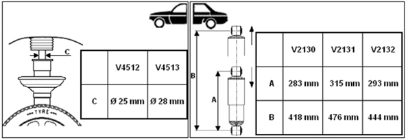 Амортизатор задний SACHS арт. V2130