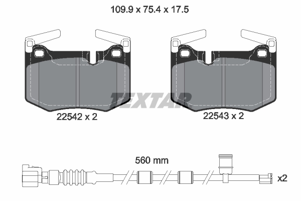 Гальмівні колодки, дискові BREMBO арт. 2254201