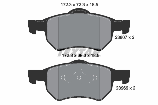 Тормозные колодки дисковые BOSCH арт. 2380701