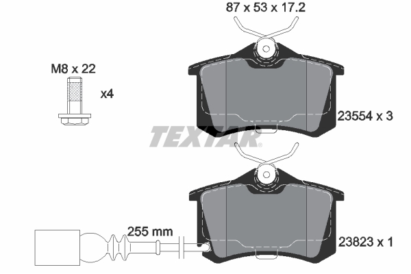 Тормозные колодки дисковые TRW арт. 2382301