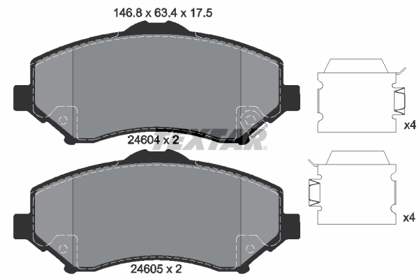 Тормозные колодки дисковые FERODO арт. 2460402