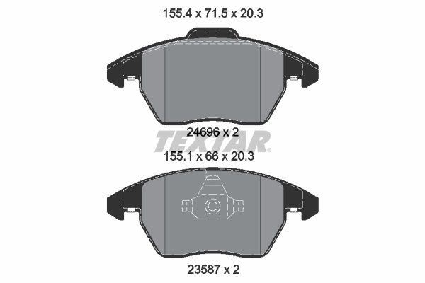 Тормозные колодки дисковые BOSCH арт. 2469601