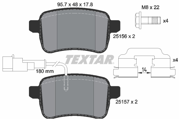 Тормозные колодки дисковые BREMBO арт. 2515601