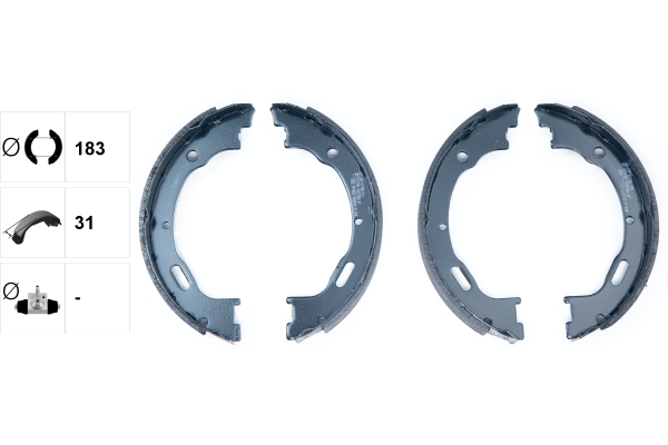 Колодки тормозные барабанные BOSCH арт. 91057800