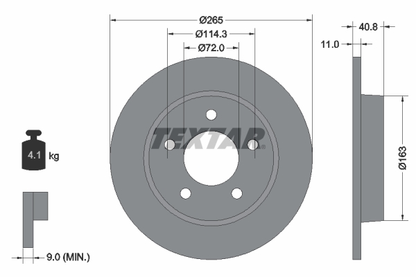 Тормозной диск NK арт. 92130500