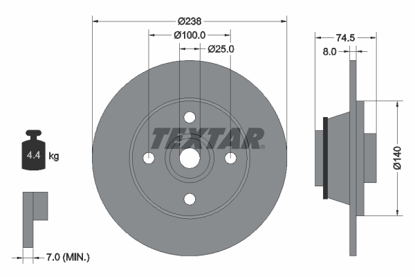 Тормозной диск BREMBO арт. 92154103