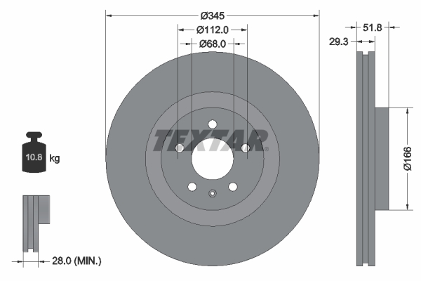 Тормозной диск BREMBO арт. 92160205