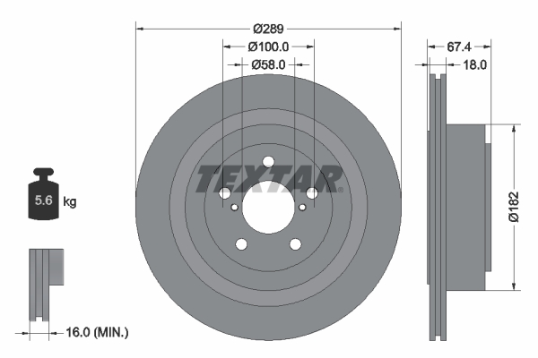 Тормозной диск BREMBO арт. 92173603
