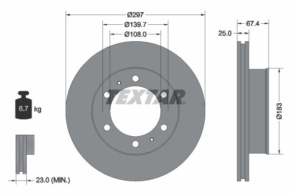 Тормозной диск REMSA арт. 92222600