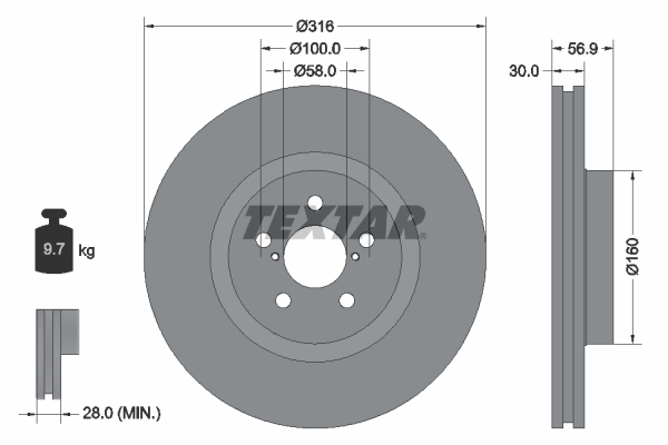 Тормозной диск ROTINGER арт. 92236503