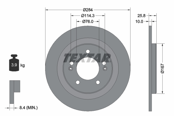 Тормозной диск BREMBO арт. 92252703
