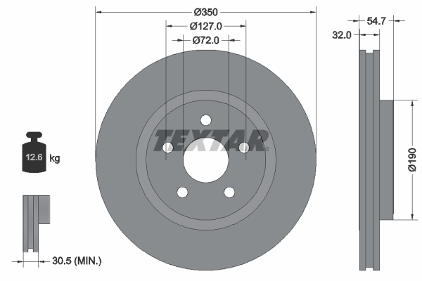 Тормозной диск FERODO арт. 92272205