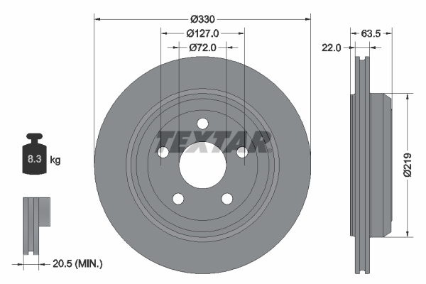 Тормозной диск ROADHOUSE арт. 92273403