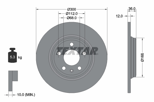 Тормозной диск MEYLE арт. 92282803