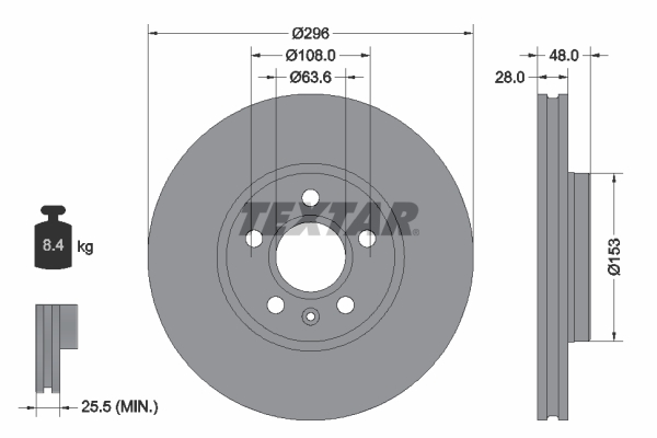 Тормозной диск BREMBO арт. 92287505