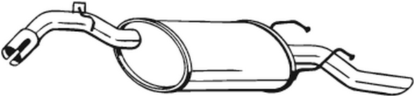 Глушитель выхлопных газов конечный POLMO арт. 141-213