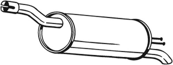 Глушитель выхлопных газов конечный POLMO арт. 148-383